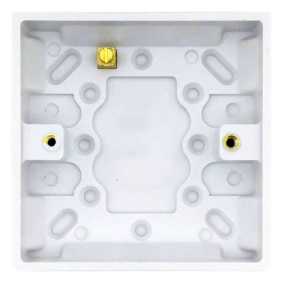 Opus 1-Gang 16mm Back Box in White
