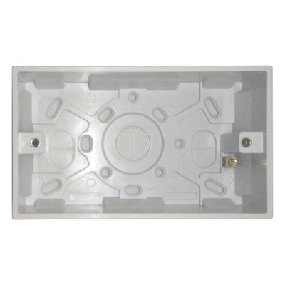 Opus 2-Gang 25mm Back Box in White