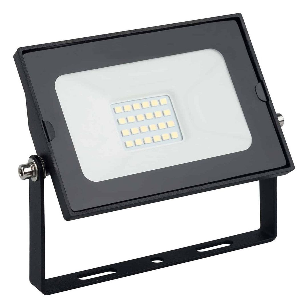 Opus LED Floodlight 20W Cool White 4000K Garden Clear Lights in Black - Image 1