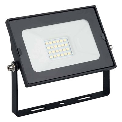 Opus LED Floodlight 20W Cool White 4000K Garden Clear Lights in Black