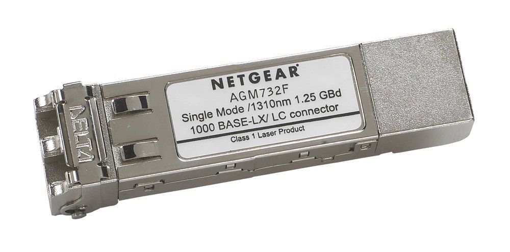 NETGEAR Fibre Gigabit 1000Base-LX (LC) SFP GBIC Module network transceiver module - Image 1