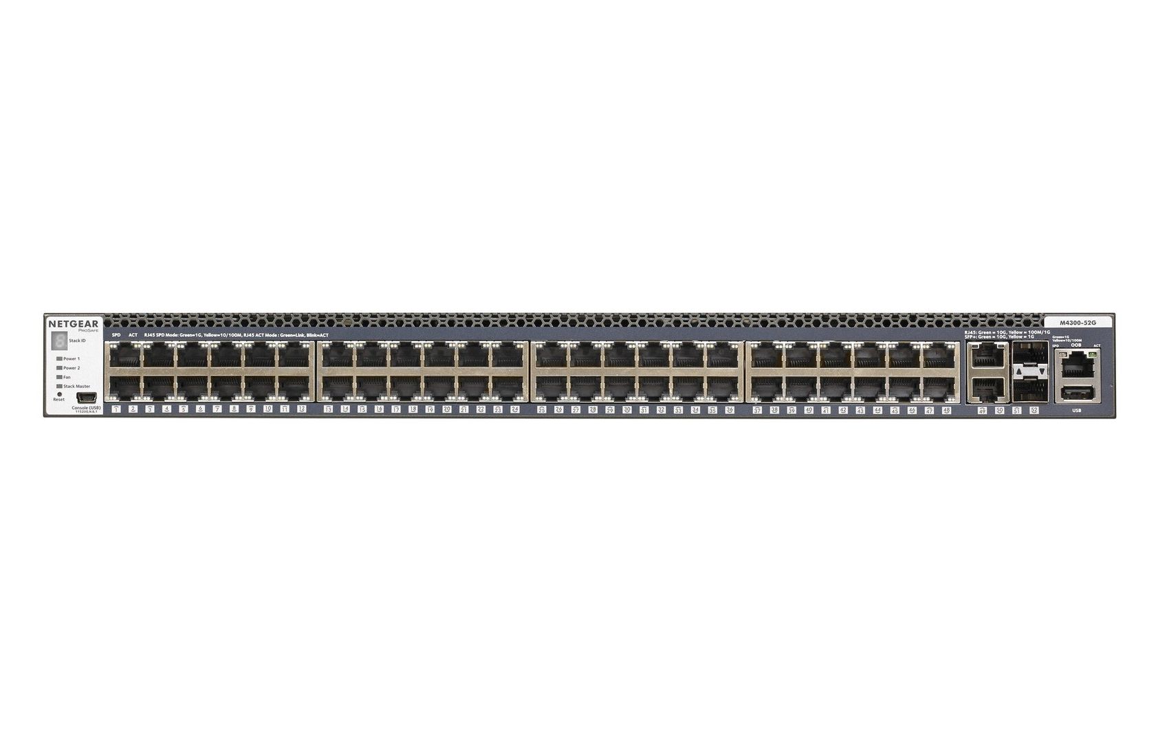 NETGEAR M4300-52G Managed L3 Gigabit Ethernet (10/100/1000) 1U Grey - Image 1