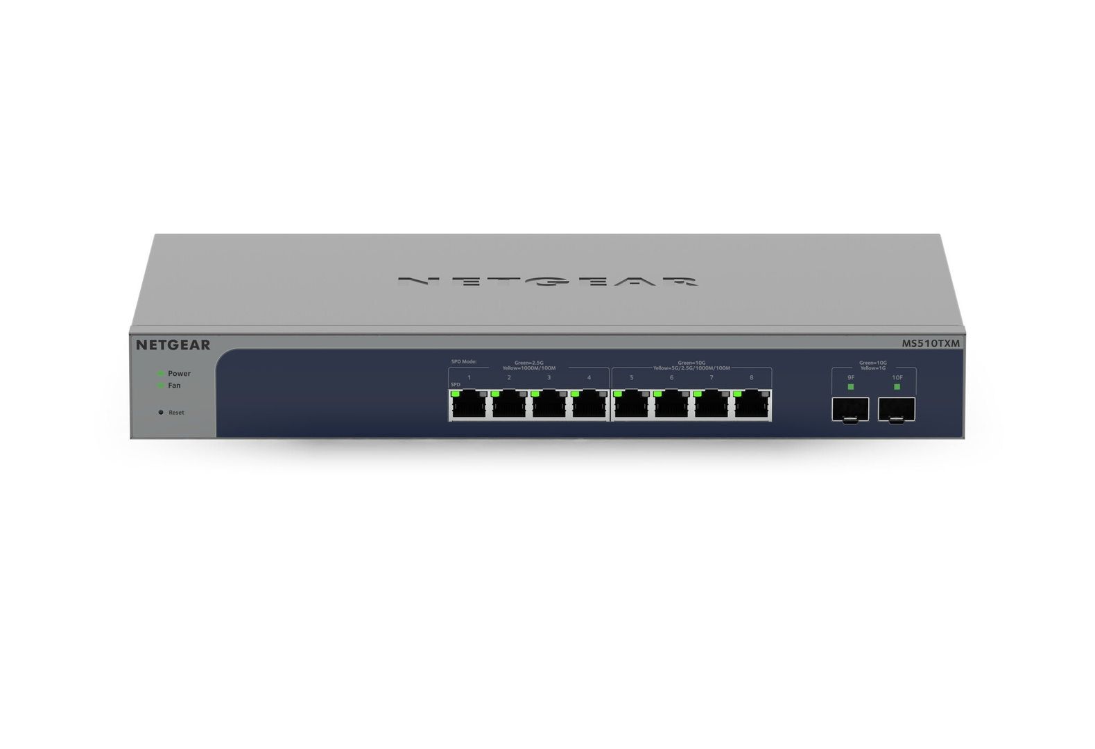 NETGEAR 8-Port Multi-Gigabit/10g Ethernet Smart Managed Pro Switch with 2 SFP+ Ports (MS510TXM) - Image 1