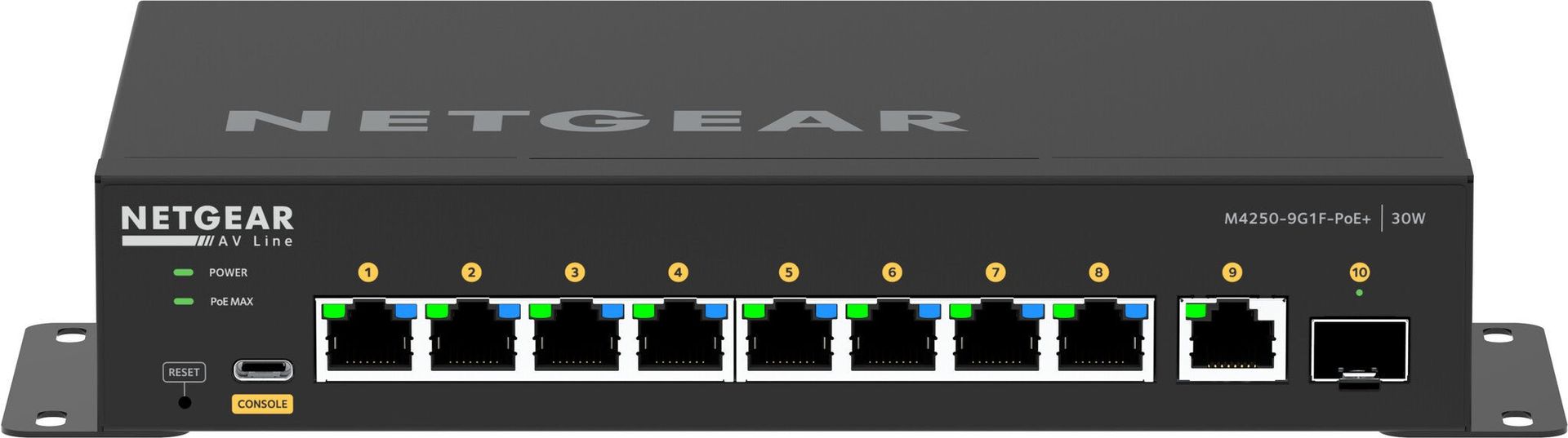 NETGEAR 8x1G PoE+ 110W 1x1G and 1xSFP Managed Switch - Image 1