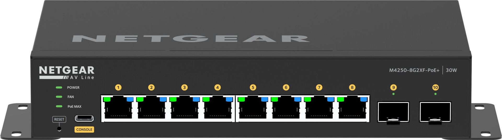 NETGEAR 8x1G PoE+ 220W and 2xSFP+ Managed Switch - Image 1