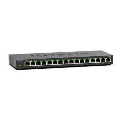 NETGEAR GS316 Unmanaged L2 Gigabit Ethernet (10/100/1000) Black - Thumbnail 3