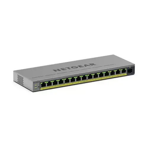NETGEAR GS116EP Managed L2/L3 Gigabit Ethernet (10/100/1000) Power over Ethernet (PoE) Grey - Image 1