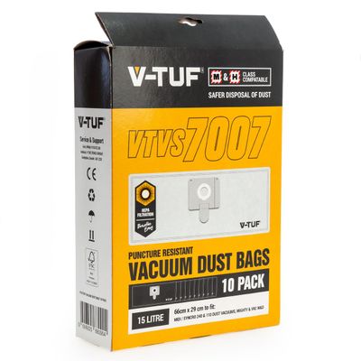 V-TUF V-TUF VTVS7007 Filter Bags for M & H Class 10 Pack