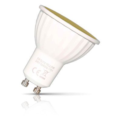 Opus LED GU10 Spotlight Light Bulb 5W Yellow Halogen Replacement Coloured