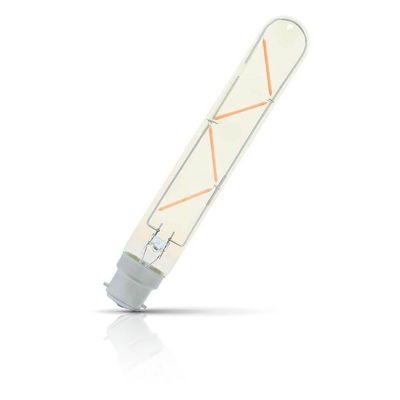 Opus LED T30 Tubular Light Bulb B22 5W Dim 185mm Extra Warm White 2200K Bayonet Filament Gold