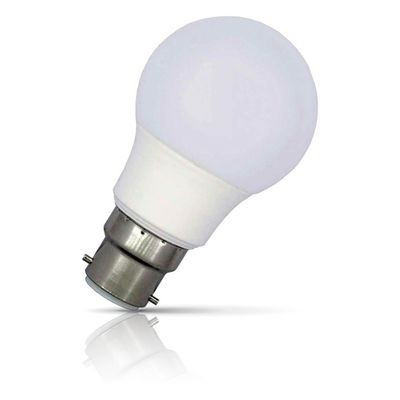 Opus LED GLS Light Bulb B22 6W (40W Eqv) Daylight 6500K Bayonet Thermal Plastic Opal