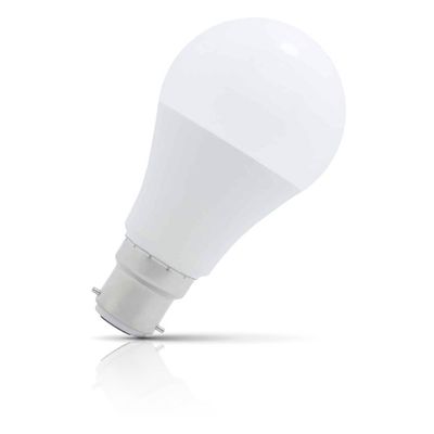 Opus LED GLS Light Bulb B22 5W (40W Eqv) Dimmable Warm White 3000K Bayonet Thermal Plastic Opal