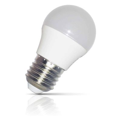 Opus LED Golfball Light Bulb E27 5.2W (40W Eqv) Dim Daylight 6500K Round Screw Thermal Plastic Opal