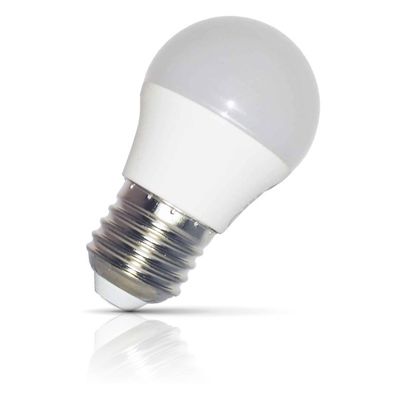 Opus LED Golfball Light Bulb E27 5.2W Dim Warm White 3000K Round Screw Thermal Plastic Opal