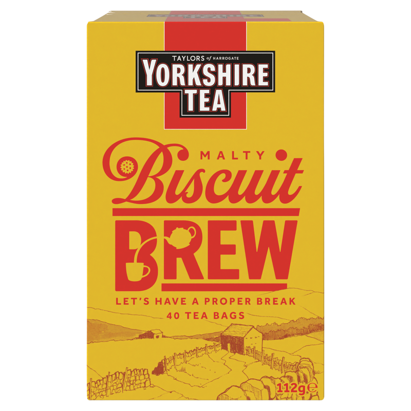 Taylors of Harrogate Yorkshire Tea Malty Biscuit Brew 40 Tea Bags 112g - Image 1