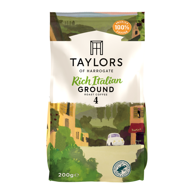 Taylors of Harrogate Rich Italian Ground Roast Coffee 200g - Image 1