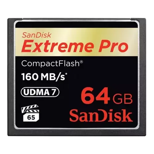 SanDisk 64GB Extreme Pro CF 160MB/s CompactFlash - Image 1