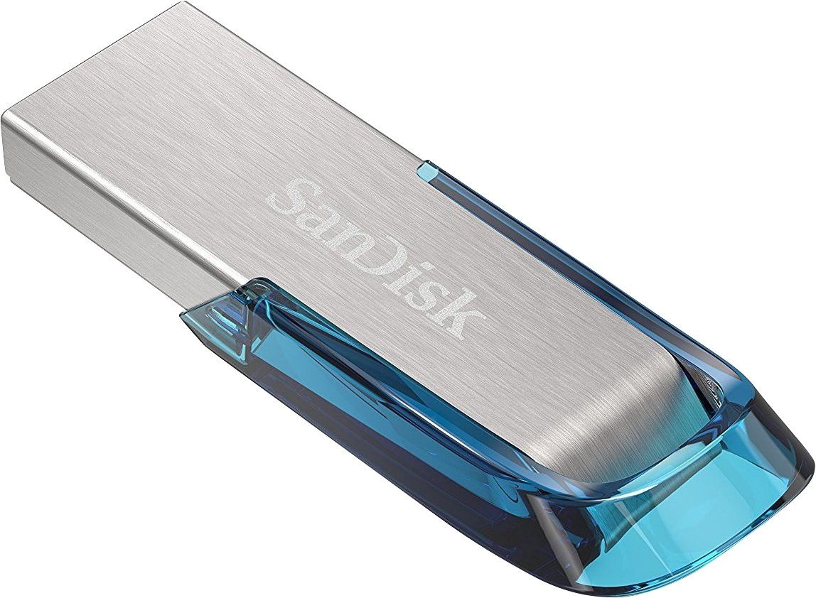 SanDisk Ultra Flair USB flash drive 32 GB USB Type-A 3.2 Gen 1 (3.1 Gen 1) Blue Silver - Image 1