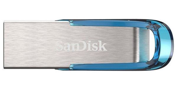 SanDisk Ultra Flair USB flash drive 64 GB USB Type-A 3.2 Gen 1 (3.1 Gen 1) Blue Silver