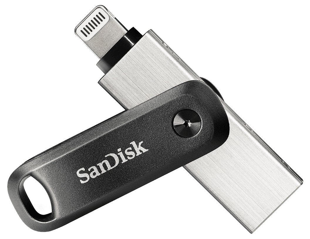 SanDisk iXpand USB flash drive 64 GB USB Type-A / Lightning 3.2 Gen 2 (3.1 Gen 2) Black, Silver - Image 1