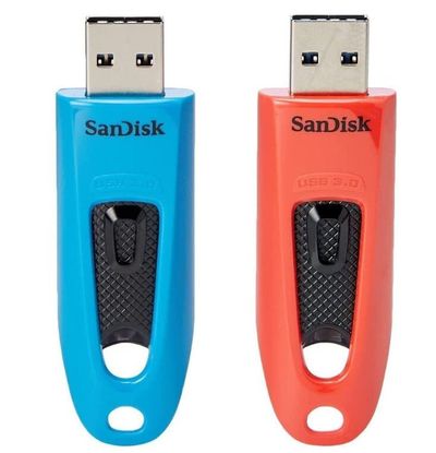 SanDisk Ultra USB flash drive 64 GB USB Type-A 3.2 Gen 1 (3.1 Gen 1) Blue Red