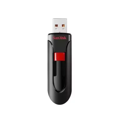 SanDisk Cruzer Glide, 32GB USB flash drive USB Type-A 2.0 Black, Red - Thumbnail 2
