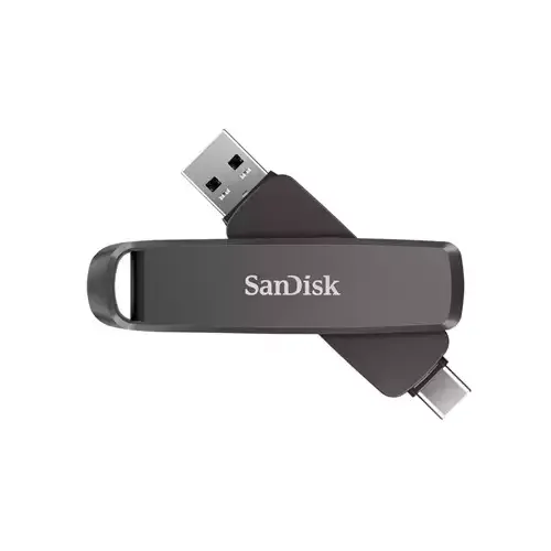 SanDisk SDDDE1-512G-G46 USB flash drive 512 GB USB Type-C/USB Type-A 3.2 Gen 2 (3.1 Gen 2) Black - Image 1