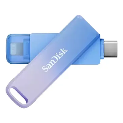 SanDisk Creator Phone Drive USB flash drive 256 GB USB Type-C / Lightning 3.2 Gen 1 (3.1 Gen 1) Blue Lilac