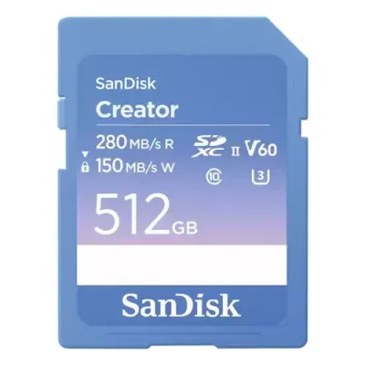 SanDisk Creator 512 GB SDXC UHS-II Class 10
