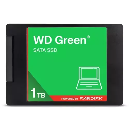 Western Digital Green WD SATA SSD 25"/7 mm POWERED BY SANDISK 1 TB - Image 1