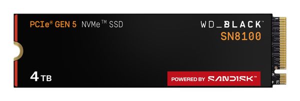 SanDisk Black WD_BLACK SN8100 NVMe SSD POWERED BY 4 TB - Thumbnail 2