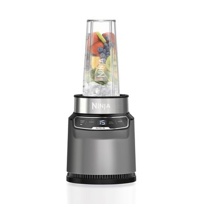 Ninja Personal Blender 1000W with Auto-iQ & 700ml Cup Smoothie Maker Silver/Grey