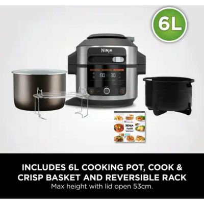 Ninja Foodi SmartLid Multi-Cooker - With 11 Cooking Functions - 6L - OL550UK