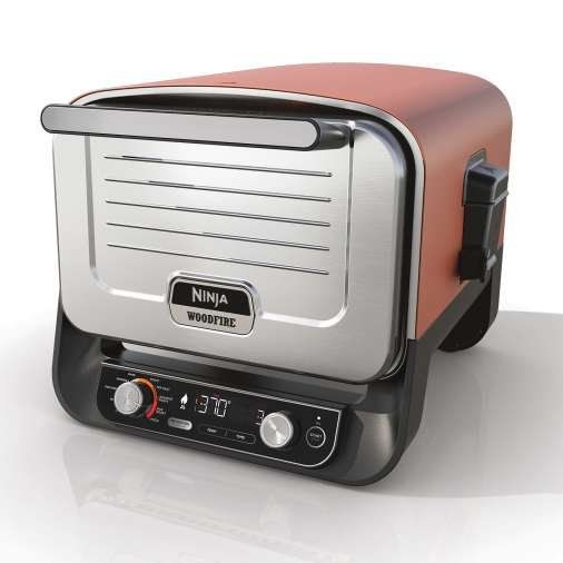Ninja OO101UK Ninja Woodfire Outdoor Oven Artisan Pizza Maker and BBQ Smoker - Terracotta/Steel - Image 1