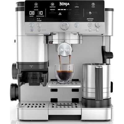 Ninja ES601UK Luxe Caf Premier 3-in-1 Bean-to-Cup Espresso Machine with Integrated Grinder & Milk Frother