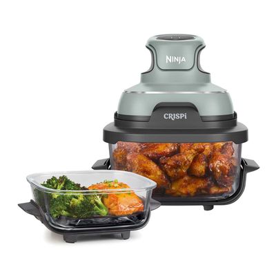 Ninja FN101UKSG CRISPi 4-in-1 Portable Air Fryer Sage Healthy Crispy Cooking Anywhere