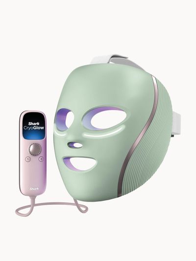 Shark Beauty CryoGlow Under-Eye Cooling & LED Anti-Ageing & Blemish Repair Mask - Strawberry Matcha