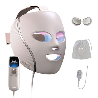Shark Beauty CryoGlow Under-Eye Cooling & LED Anti-Ageing & Blemish Repair Mask - Pink