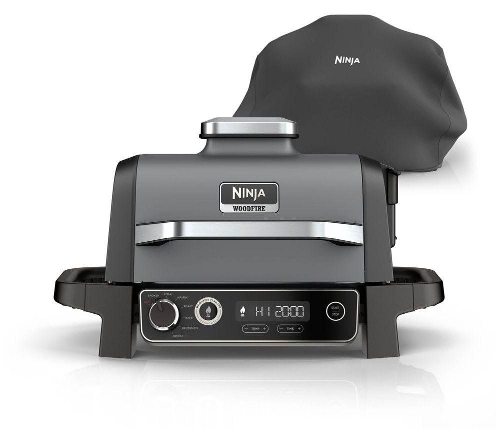 Ninja OG701UK Woodfire Electric BBQ Grill - With Cover Included - Image 1