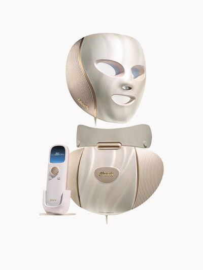 Shark CryoGlow Clinic Face + Body Under-Eye Contrast Therapy & LED Anti-Ageing & Blemish Clearing System - White Gold
