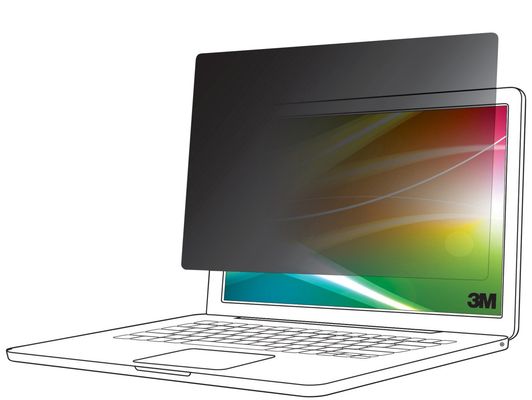 3M Bright Screen Privacy Filter for 14in Laptop 16:9 BP140W9B - Thumbnail 2