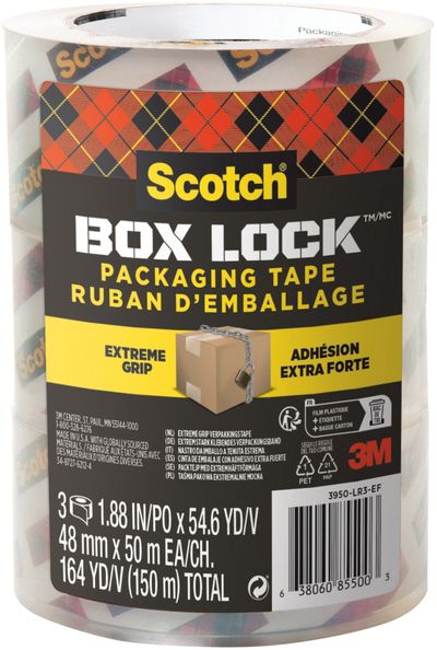 Scotch 3950-RD. Tape colour: Transparent Tape purpose: Packaging. Length: 50 m Width: 48 mm