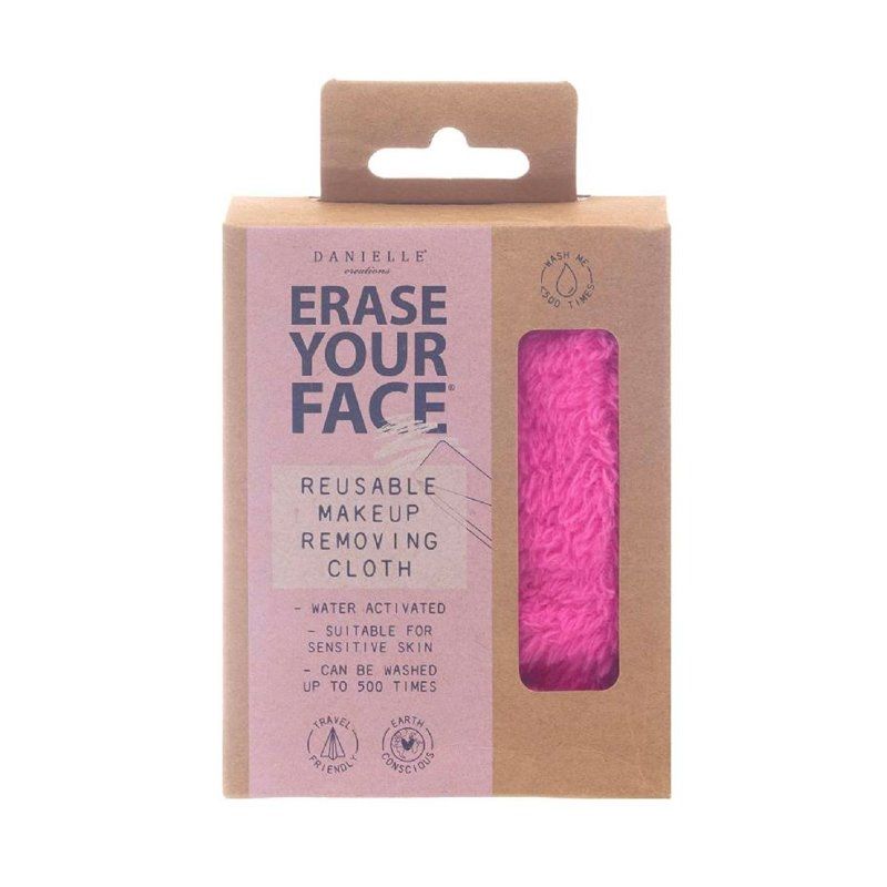 Danielle Erase Your Face Reusable Makeup Removing Cloth-Pink - Image 1