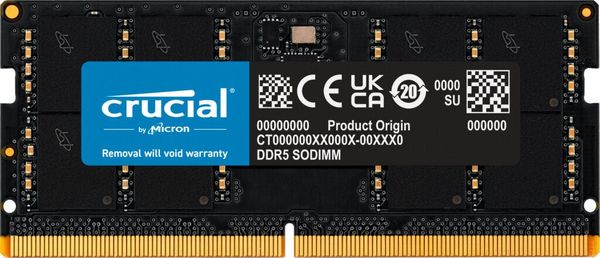 Crucial CT32G56C46S5 memory module 32 GB 1 x 32 GB DDR5 262-pin SO-DIMM - Thumbnail 2