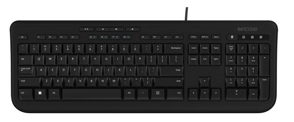 Incase Designed by Microsoft Wired 600 keyboard Universal USB QWERTY UK English Black