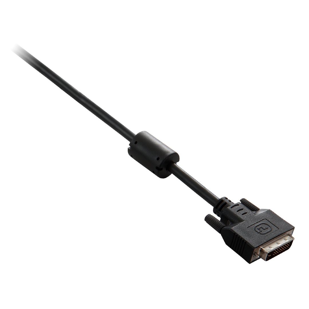 V7 Black Video Cable DVI-D Male to DVI-D Male 3m 10ft - Image 1