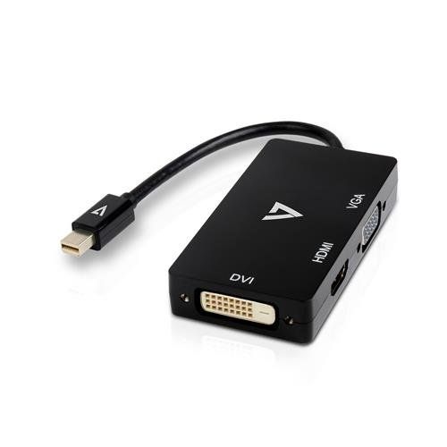 V7 Mini DisplayPort Adapter (m) to VGA, HDMI or DVI (f) - Image 1