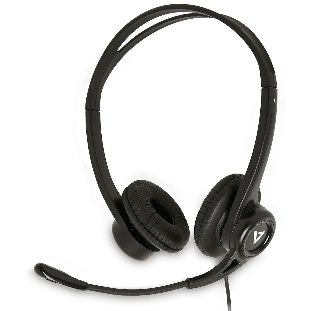 V7 Essentials USB Stereo Headset with Microphone - Image 1
