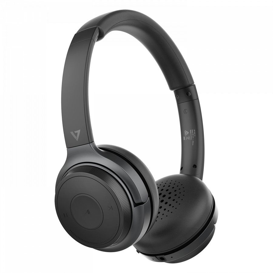 V7 HB600S headphones/headset Wireless Head-band Calls/Music USB Type-C Bluetooth Black - Image 1