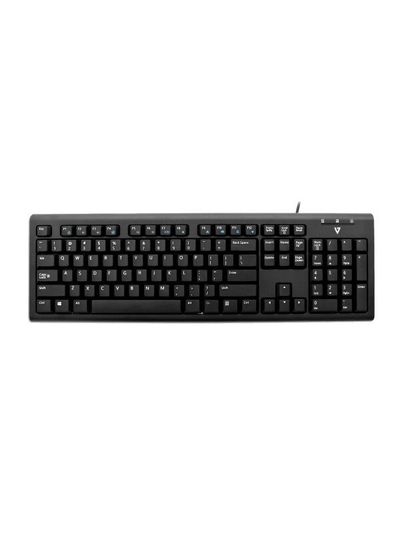 V7 KU200GS-DE Wired Keyboard Black German QWERTZ Layout TUV-GS